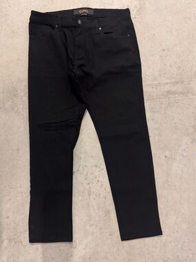 Cultura New York Black Stretch Slim Fit Pants Jeans Men’s 36x30 EUC